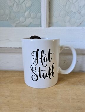 Hot Stuff Coffee Mug & Mixed Jewelry Accessory Lot Boho Coastal